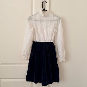 Vtg Christian Dior Jeunesse Lace Dress 1980s Romantic Prairie Victorian Sz 12